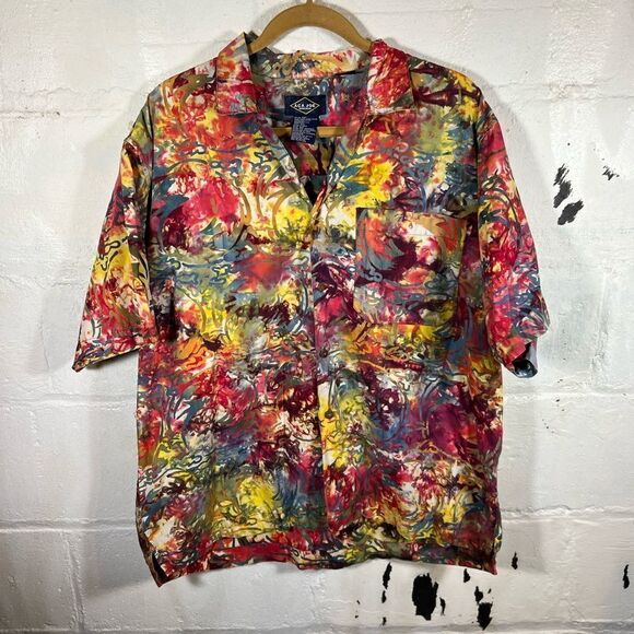 Vintage AOP Button Up Shirt - Picture 1 of 9